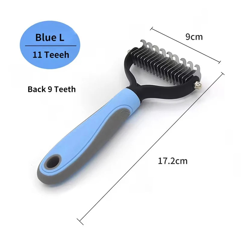 Escova para Remover Pelos de Animais de Estimação, Pente para Cães e Gatos, Removedor de Subpelo, Ferramenta para Cortar Nós, para Remoção de Pelos de Filhotes, Suprimentos para Animais de Estimação Kasa & Pet