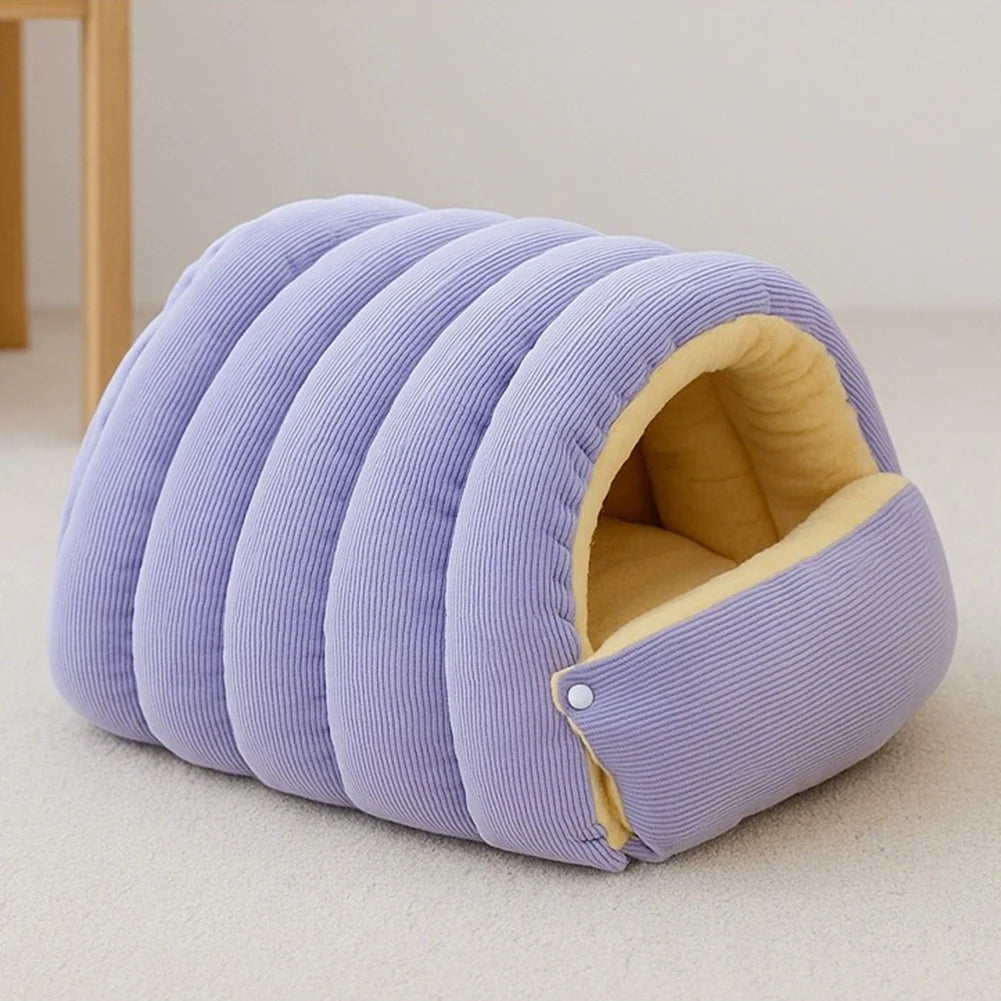 Cama removível para animais de estimação, cama para cães de estimação, lã espessante de pelúcia, camas macias quentes para filhotes, gatos, tenda, esteiras de dormir para animais de estimação pequenos e médios