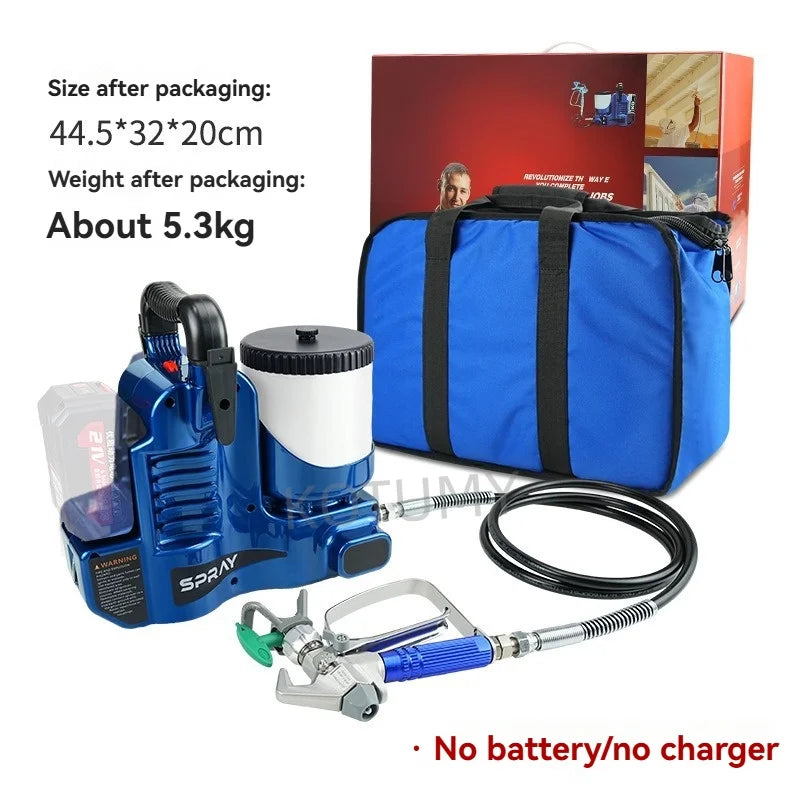 Máquina de Pintura com 6 Velocidades Ajustáveis para Pulverizador de Tinta Sem Ar Makita, para Tintas de Parede e Vernizes, 18-21V BateJQ, Pulverizador de Mochila Pequeno de Alta Pressão