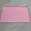 Tapete de Alimentação para Cães, Feito de Material de Silicone, Fácil de Limpar, Tapete Retangular para Refeições de Gatos e Cães com Bordas Elevadas
