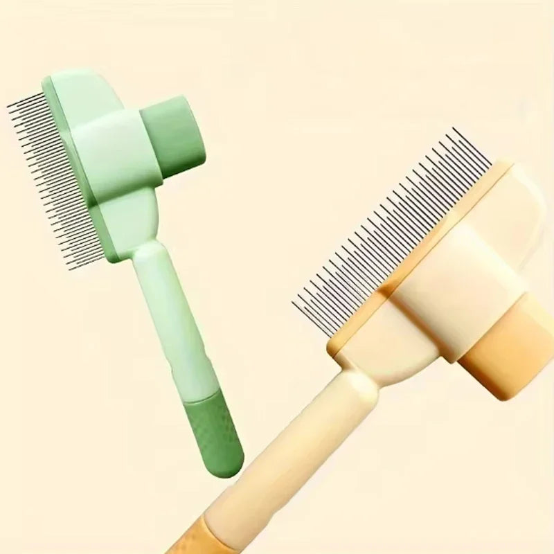 Escova Removedora de Pelos de Animais de Estimação, Pente para Cuidado e Higiene de Cães e Gatos de Pelo Longo, Remove Pelos, Escova de Limpeza para Banho, Acessórios para Gatos