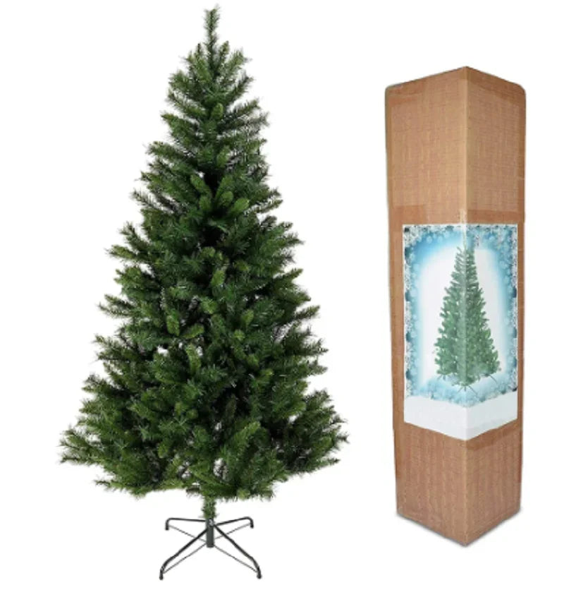 Árvore de natal em pvc criptografada, abeto artificial, árvore decorativa, interior e exterior, atmosfera de natal, peças de decoração, 0.9m ~ 3m