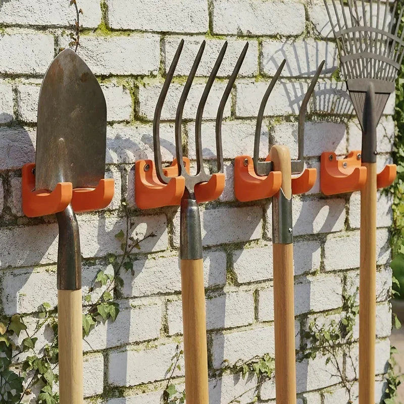 Suportes de armazenamento para ferramentas de jardinagem, 32 peças/8 conjuntos, para a maioria dos equipamentos de jardinagem e quintal, vassouras/pás/pentes/enxadas etc., ganchos para ferramentas