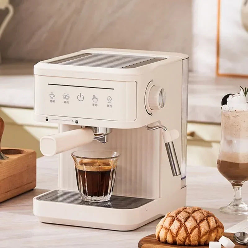 Máquina de café expresso elétrica profissional italiana máquina de café expresso semi italiano cappuccino batedor de leite máquinas de café 20bar
