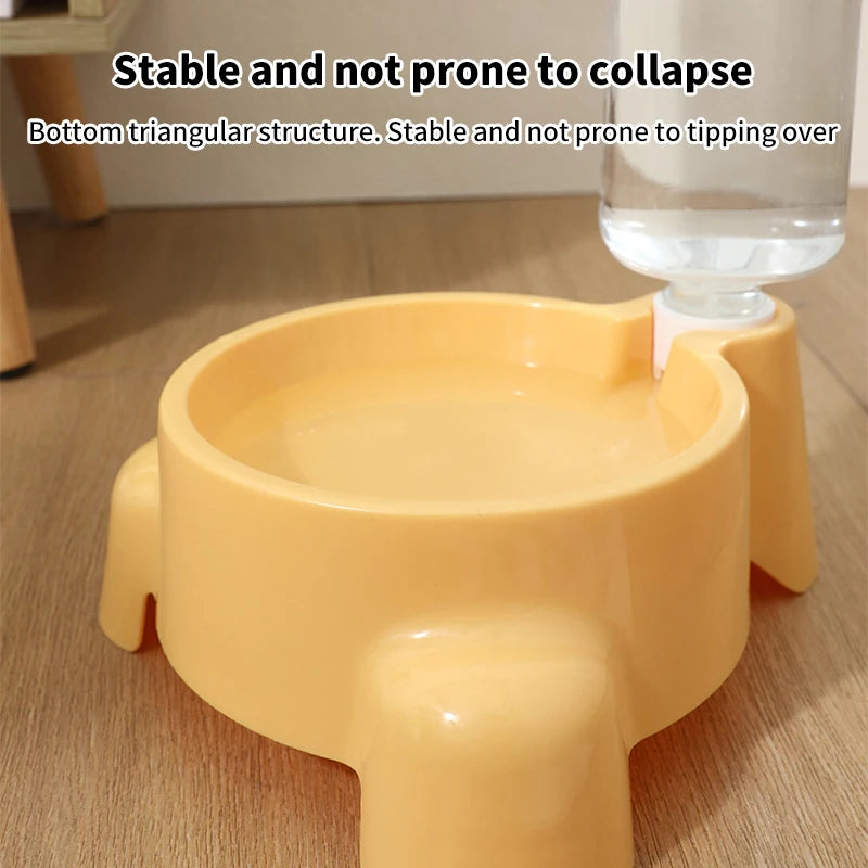 Garrafa de água para animais de estimação, alimentação automática de água para uma única tigela de água potável, filhote de cachorro, gato, dispensador de tigela, suprimentos para animais de estimação