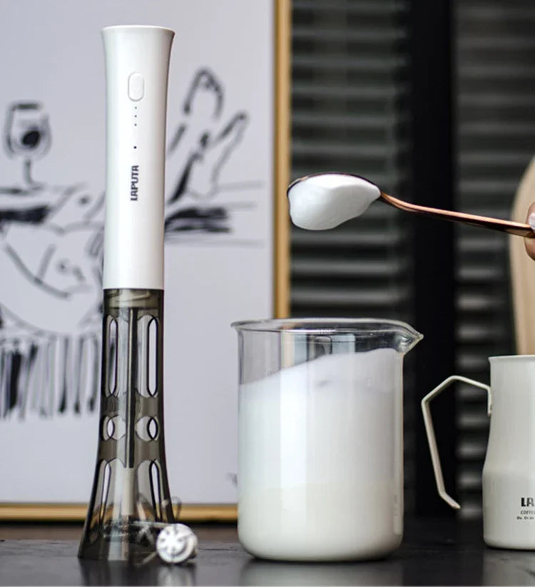 Batedor de leite de café portátil elétrico batedores de leite cozinha em miniatura máquina de espuma de leite decoração misturador liquidificador coffeeware