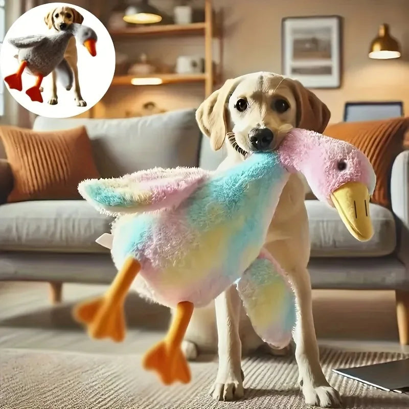 1pc 50cm macio colorido pato brinquedo de pelúcia para gatos cães relaxar companheiro de animais de estimação alívio de ansiedade cão amigo liberação de energia presente para animais de estimação