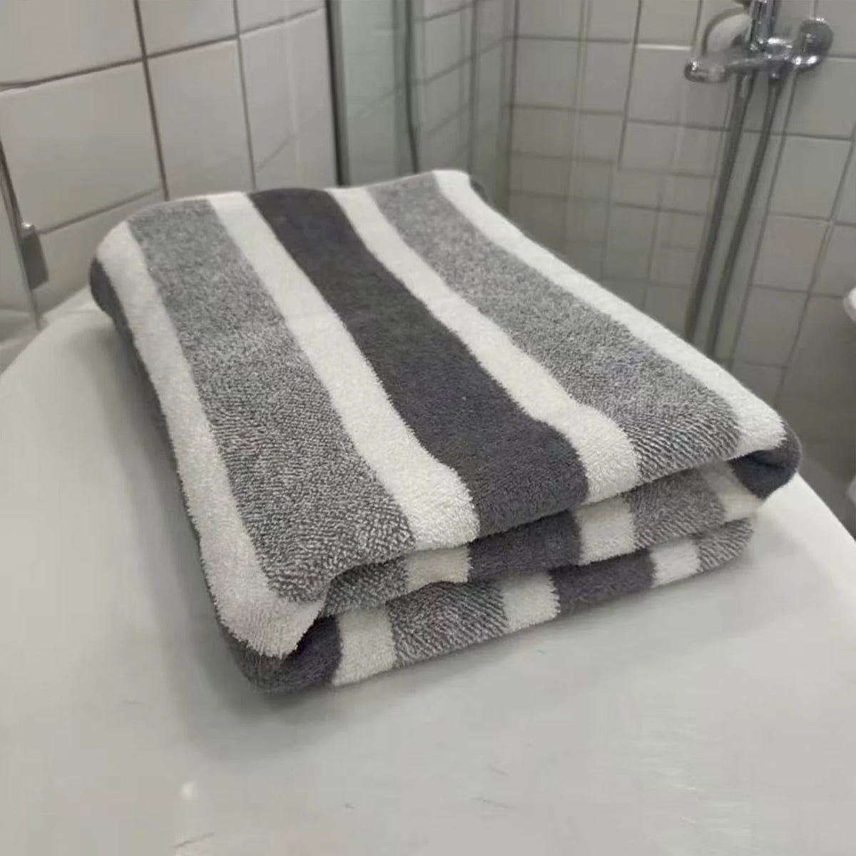 Conjunto de Toalha de Banho 70*140cm e Toalha de Rosto/Mãos 35*75cm, Alta Absorção, Secagem Rápida, Sem Pelos, Durável para Família, Praia e Banheiro Kasa & Pet