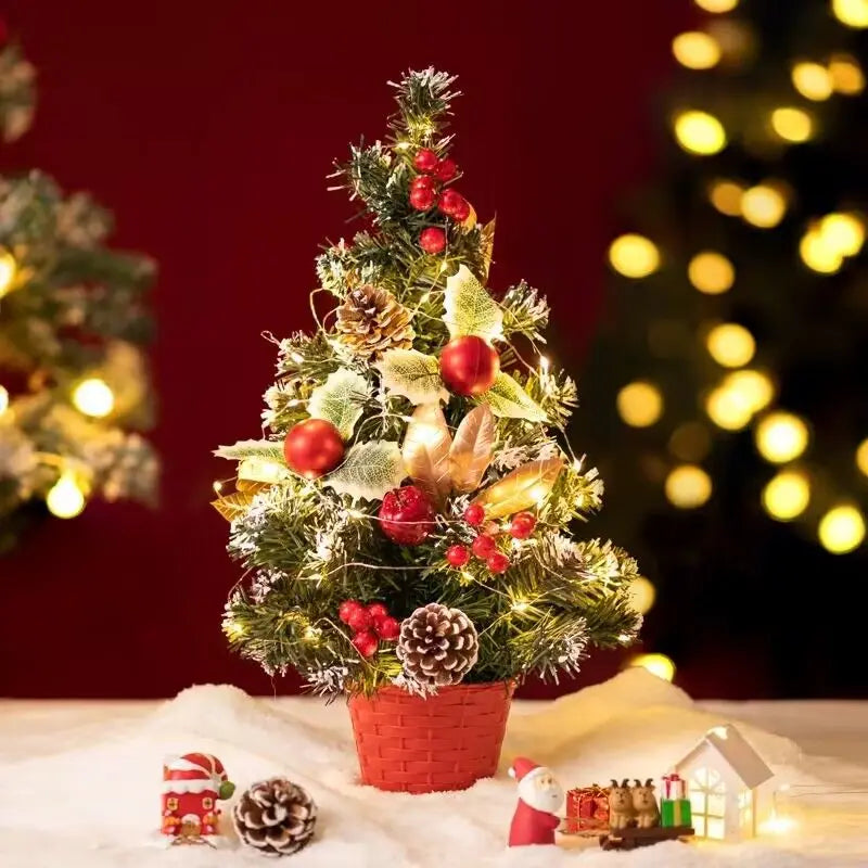 Decorações de árvore de natal crianças diy artesanato casa quarto festa 20/30/40cm árvore de natal artificial 2023 presente de ano novo