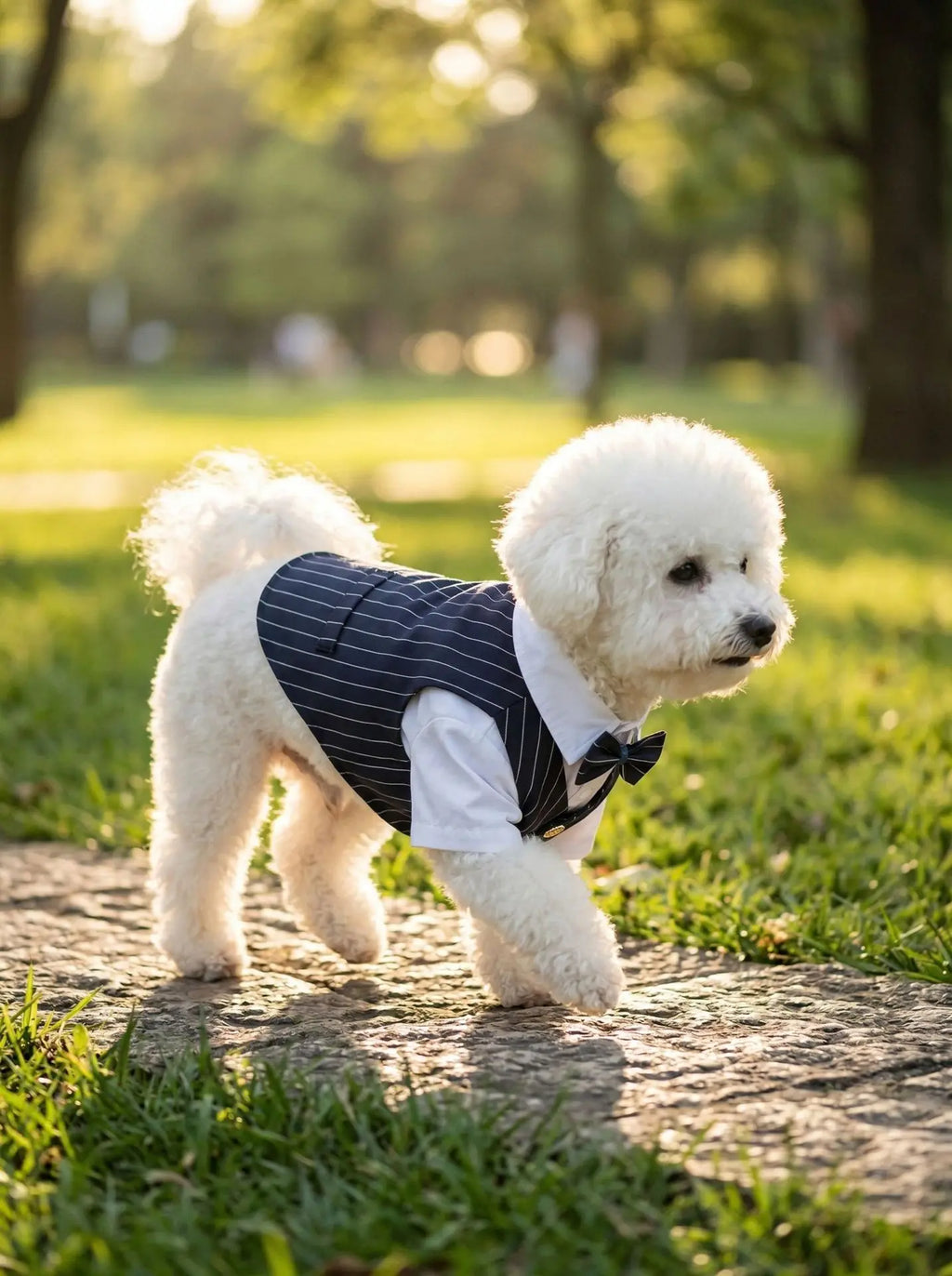 Traje de Primavera para Cães de Estimação: Camisa e Colete de Smoking para Casamento, Fantasia de Cavalheiro para Teddy, Bichon e Cães Pequenos
