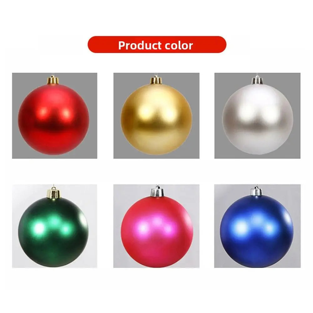 Decoração de férias 12/15/20cm bola de natal acabamento fosco formato de bola decoração de ano novo barra de bola fosca teto