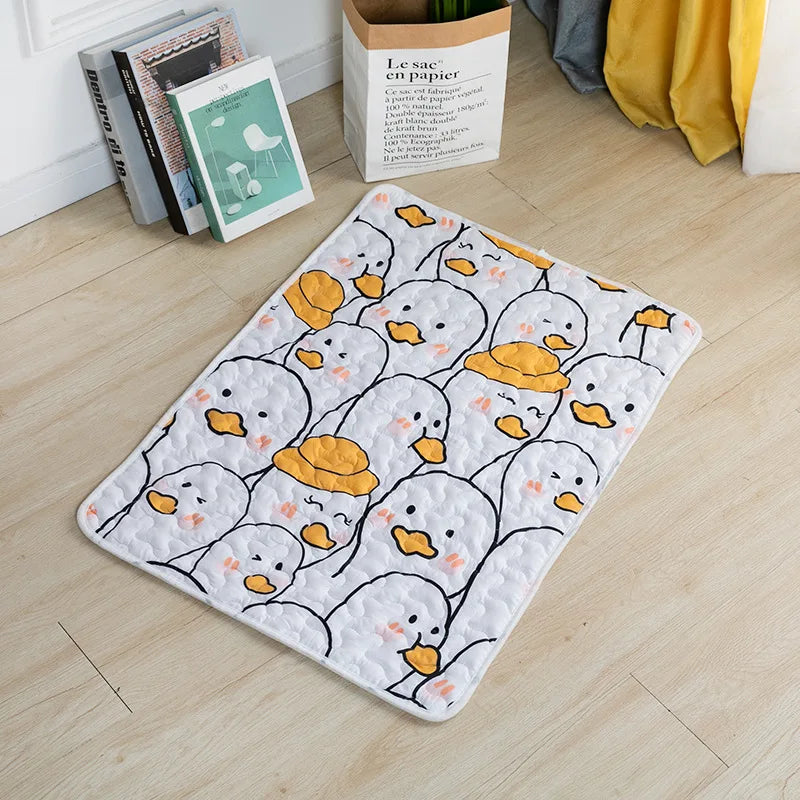 Tapete antiderrapante para animais de estimação, tapete para dormir especial de algodão para gatos, verão, confortável e respirável, produtos para animais de estimação