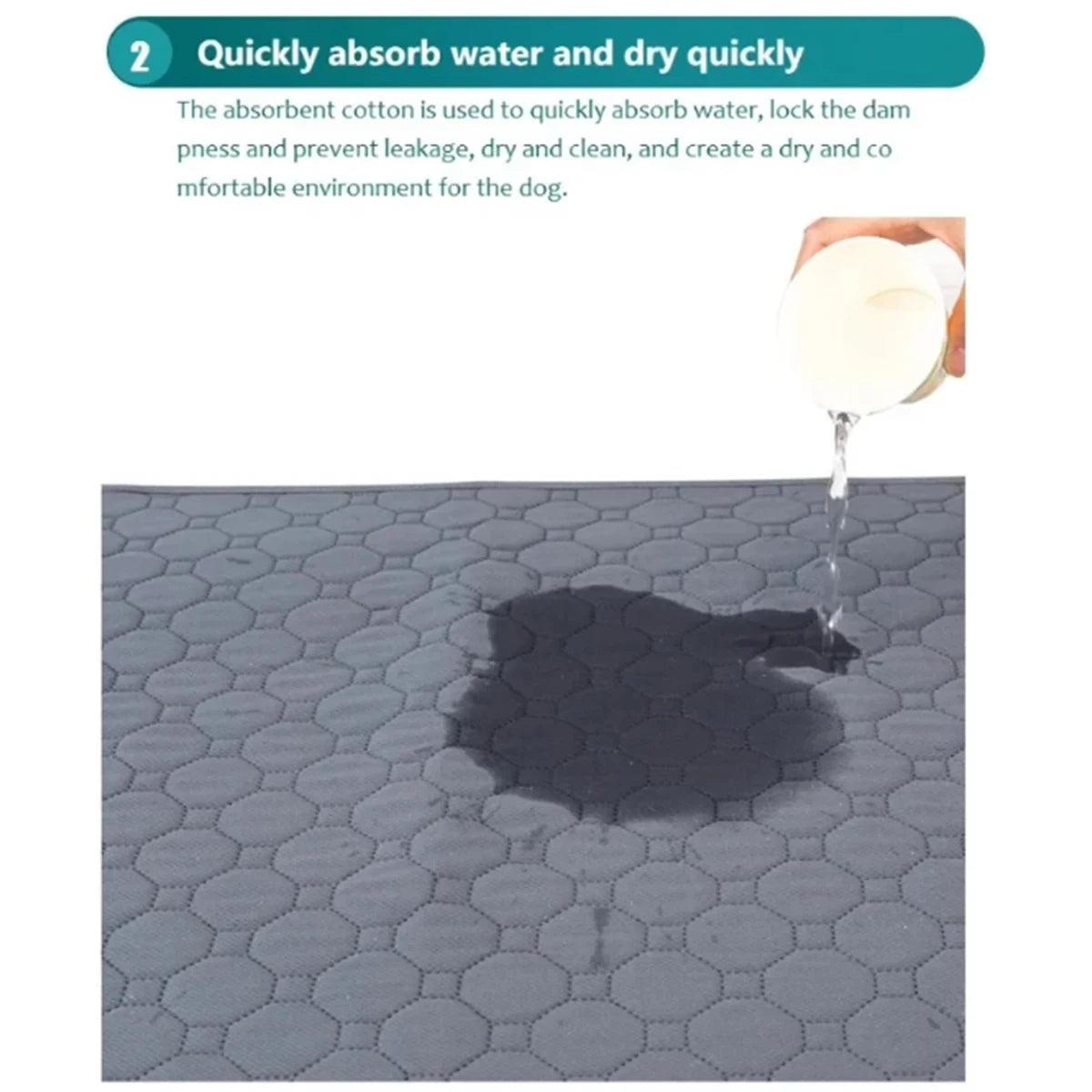 Tapete Absorvente Reutilizável e Lavável para Cães, Tapete de Urina para Carro, Sofá, Impermeável, para Treinamento de Filhotes e Gatos, Suprimentos para Animais de Estimação