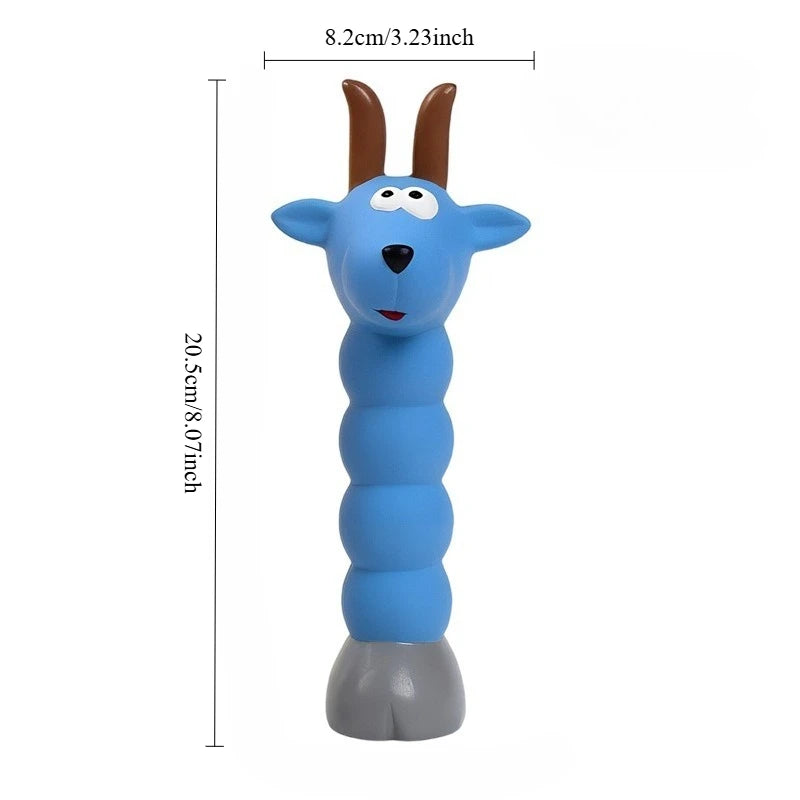 Brinquedo Interativo para Cães e Gatos, Coelho, Cabra e Alce que Gritam, Brinquedo de Animais de Desenho Animado para Cães, Brinquedo de Látex com Som para Mastigar e Treinar, Produtos para Animais de Estimação
