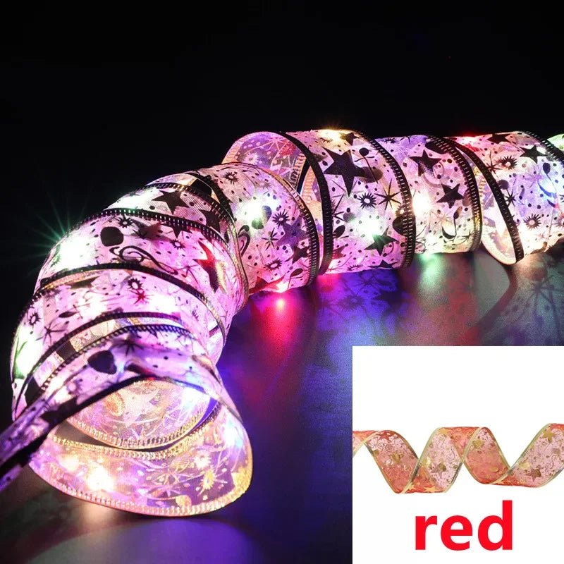 Luzes de Natal em Fita LED, Luzes de Cordão de 1 a 10M, Lâmpada de Fita com Glitter em Forma de Floco de Neve para Decoração de Árvore de Natal e Festas - Kasa & Pet