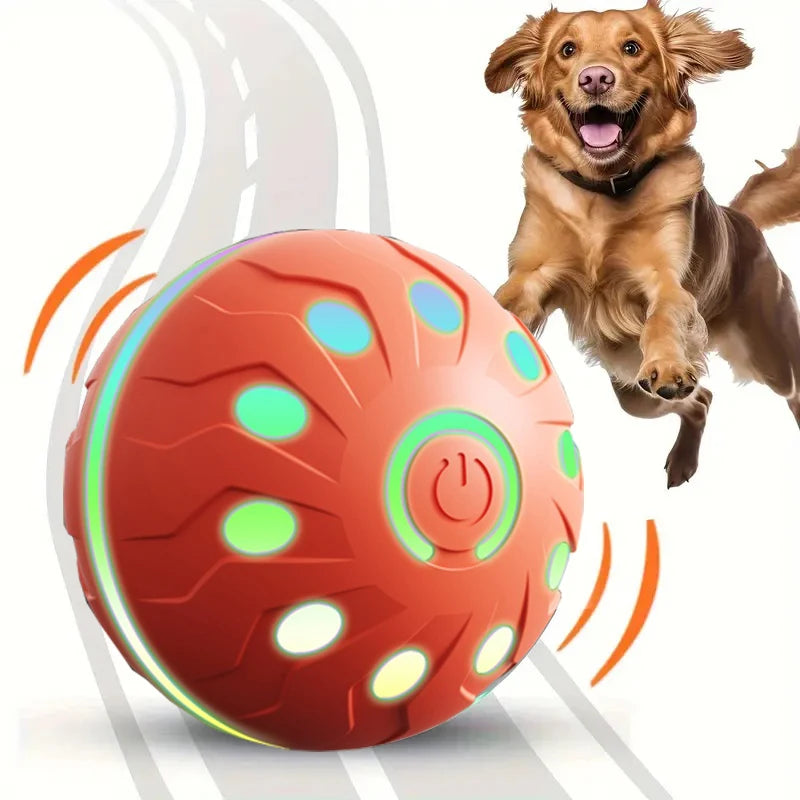 Bola de brinquedo para animais de estimação, bola elétrica para cães, brinquedo interativo recarregável por USB, bom companheiro para cães