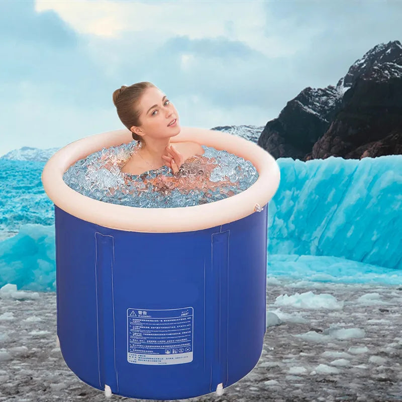 Grande banheira de gelo inflável dobrável banheira portátil terapia fria recuperação banheira para atletas treinamento esportivo piscina spa