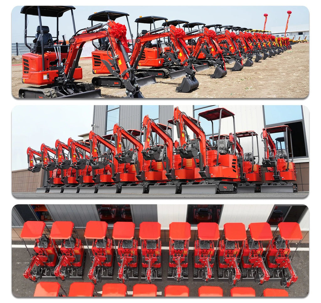 Mini Escavadeira de Nível Profissional — Equipada com Cabine Deluxe e Motor Diesel Kubota. Envio dos EUA. Personalizável. - Kasa & Pet