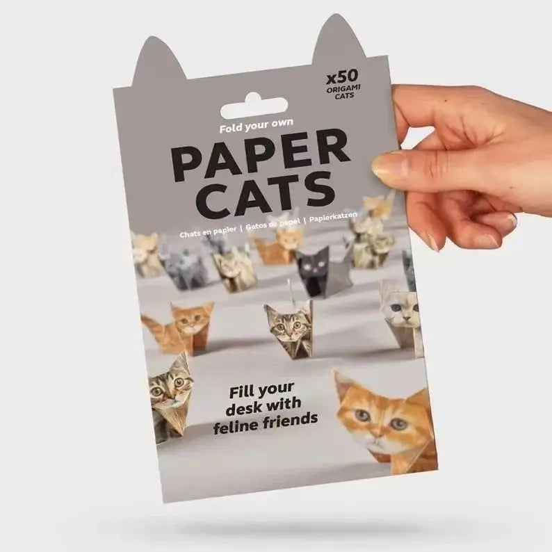 Papel de Origami Criativo para Gatos e Cães, Papel Dobrável DIY, Papel de Seda Artesanal, Conjunto de Artesanato Divertido para Animais de Estimação