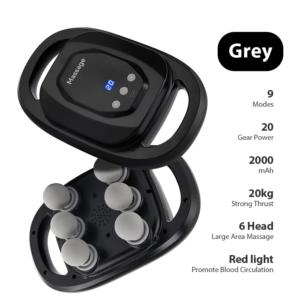 66-head Fascia Gun High Frequency Vibration Body Massage Gun Back Massager Waist Massager Neck Shoulder Thigh Massager