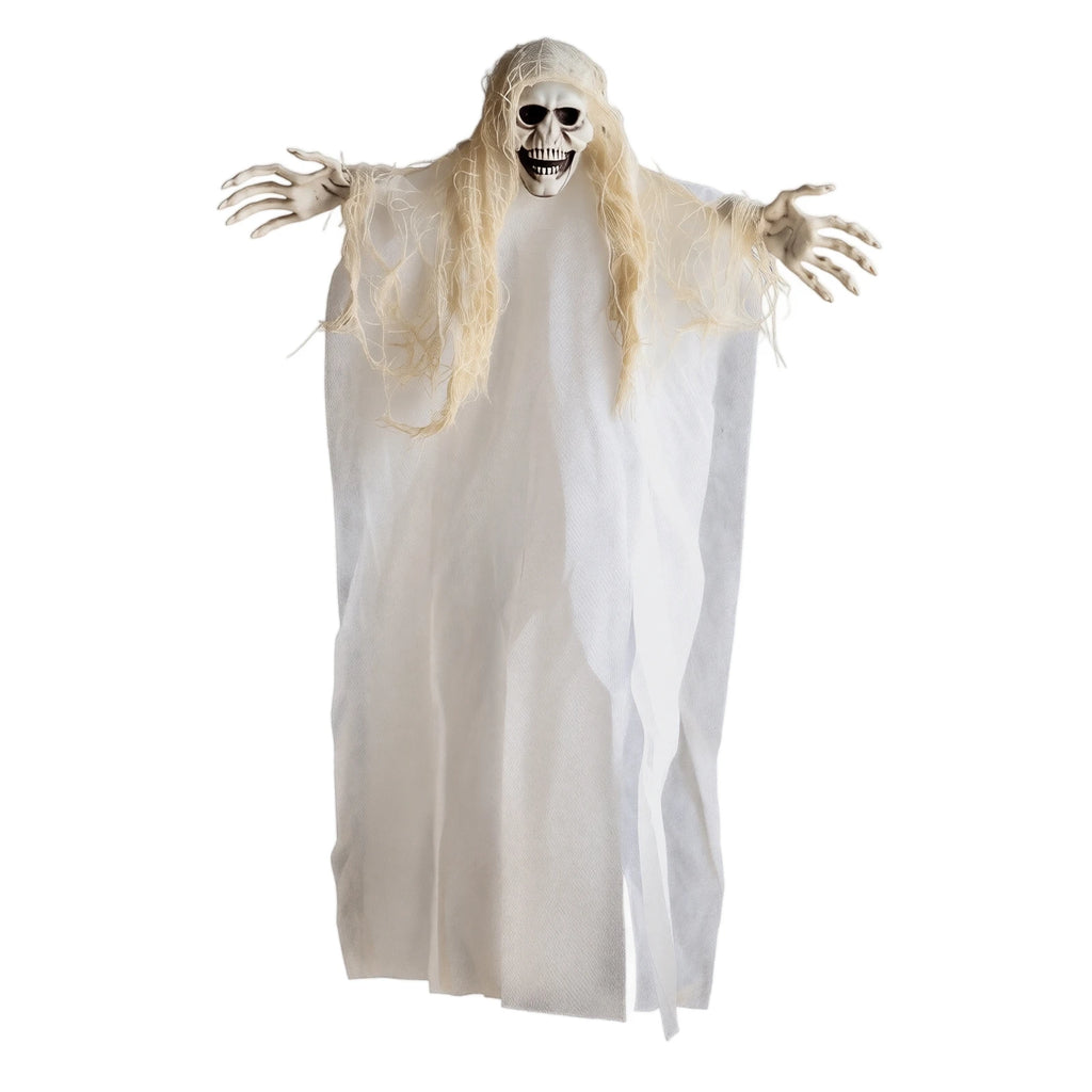 Decoração de Halloween: Fantasmas e Zumbis Pendurados para Casa Assombrada, Bar, Atmosfera de Terror, Capas Assustadoras para Festas e Portas de Casa