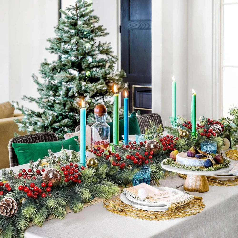Guirlanda de árvore de natal artificial, grinaldas, sala de casa, decoração de festa, jardim ao ar livre, pinheiro, rattan, enfeite de pendurar