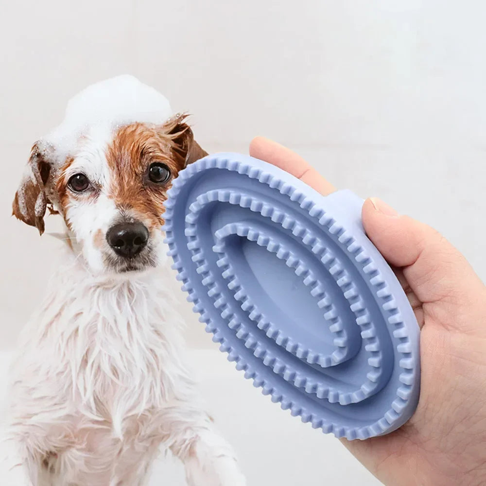 Escova para Pelos de Animais de Estimação para Gatos e Cães, Ferramenta de Higiene para Desembaraçar Pelos, Limpeza Profunda de Manchas na Pelagem, Suprimentos Essenciais para Animais de Estimação