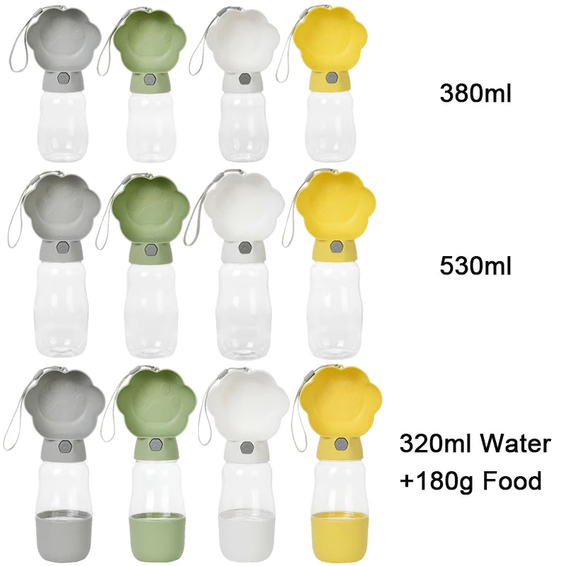 Garrafa de água de cachorro grande para cães pequenos, portátil, para viagem, para animais de estimação, para beber, para alimentos e água, para filhotes de gato