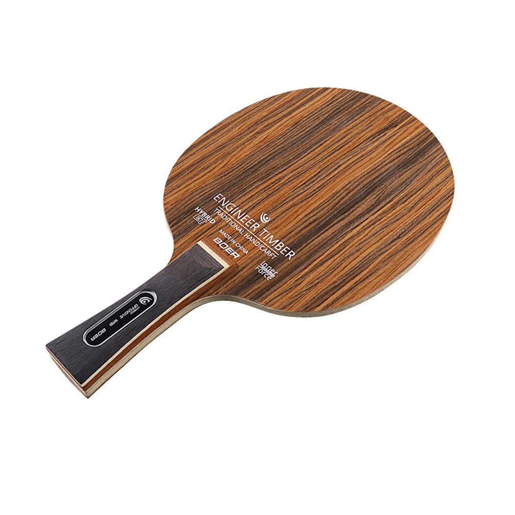 1PC Table Tennis Blade Ebony Dalbergia Ping Pong Racket Base 5-Ply 6.2mm Table Tennis Paddle Board Bat Racquet Long Handle