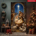 Cortina para presépio, ideal para festivais religiosos, cenário de presépio natalino, tanto para pendurar quanto para uso decorativo em tecido.
