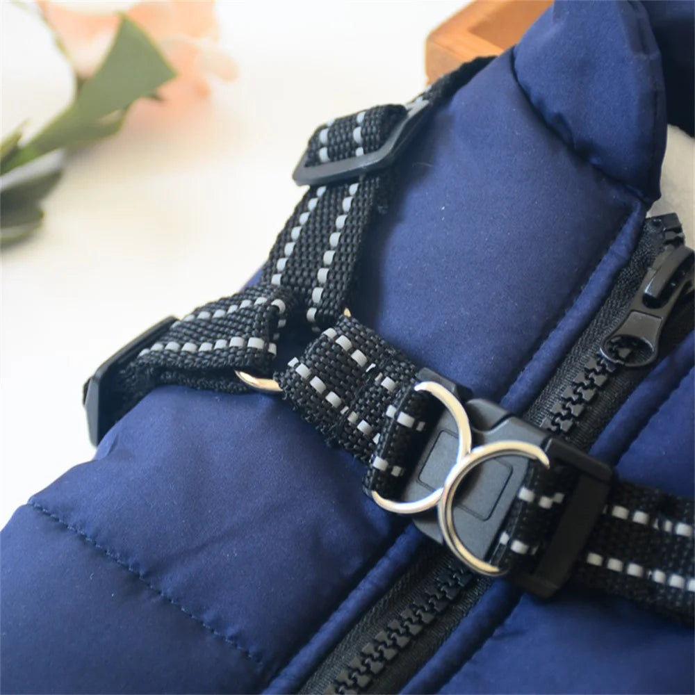 Colete Impermeável para Cães com Arnês Refletivo, Roupas de Inverno para Cães Pequenos e Médios, Shiba Inu, Doberman, Jaquetas para Atividades ao Ar Livre