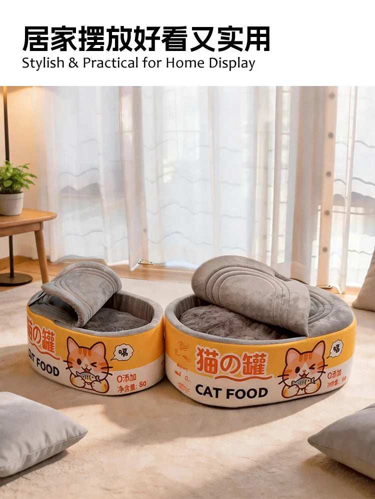 Cama para Gatos em Pelúcia, Ninho de Dormir para Animais de Estimação, Almofada Macia e Quente, Sofá-Caverna, Tapete para Gatos, Gatinhos e Cães Pequenos, Uso Interno