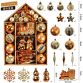 Conjunto de 70 Bolas de Natal para Decoração de Árvore de Natal, Enfeites Pendentes para Casa, Decoração de Natal 2026, Presente de Ano Novo