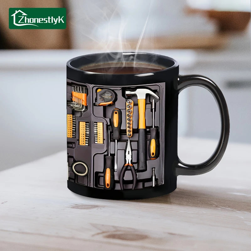 Caneca de Cerâmica Criativa 3D para Café, Chá e Água, Caneca de Café da Manhã, Utensílio Doméstico, Presente de Aniversário