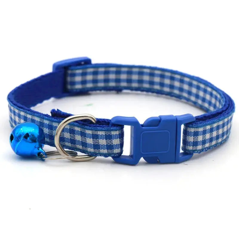 Coleira para Gato com Sino, Anel de Pescoço, Colar de Segurança Elástico Ajustável, Coleira para Filhote e Gatinho, Produtos para Animais de Estimação, Acessórios para Gatinhos Kasa & Pet