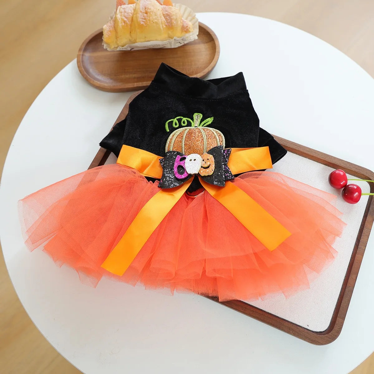 Fantasias de Halloween para Cães: Vestido Elegante para Pets com Saia Tutu – Colete para Cadelas de Outono/Inverno, para Poodles e Raças Pequenas, Gatos