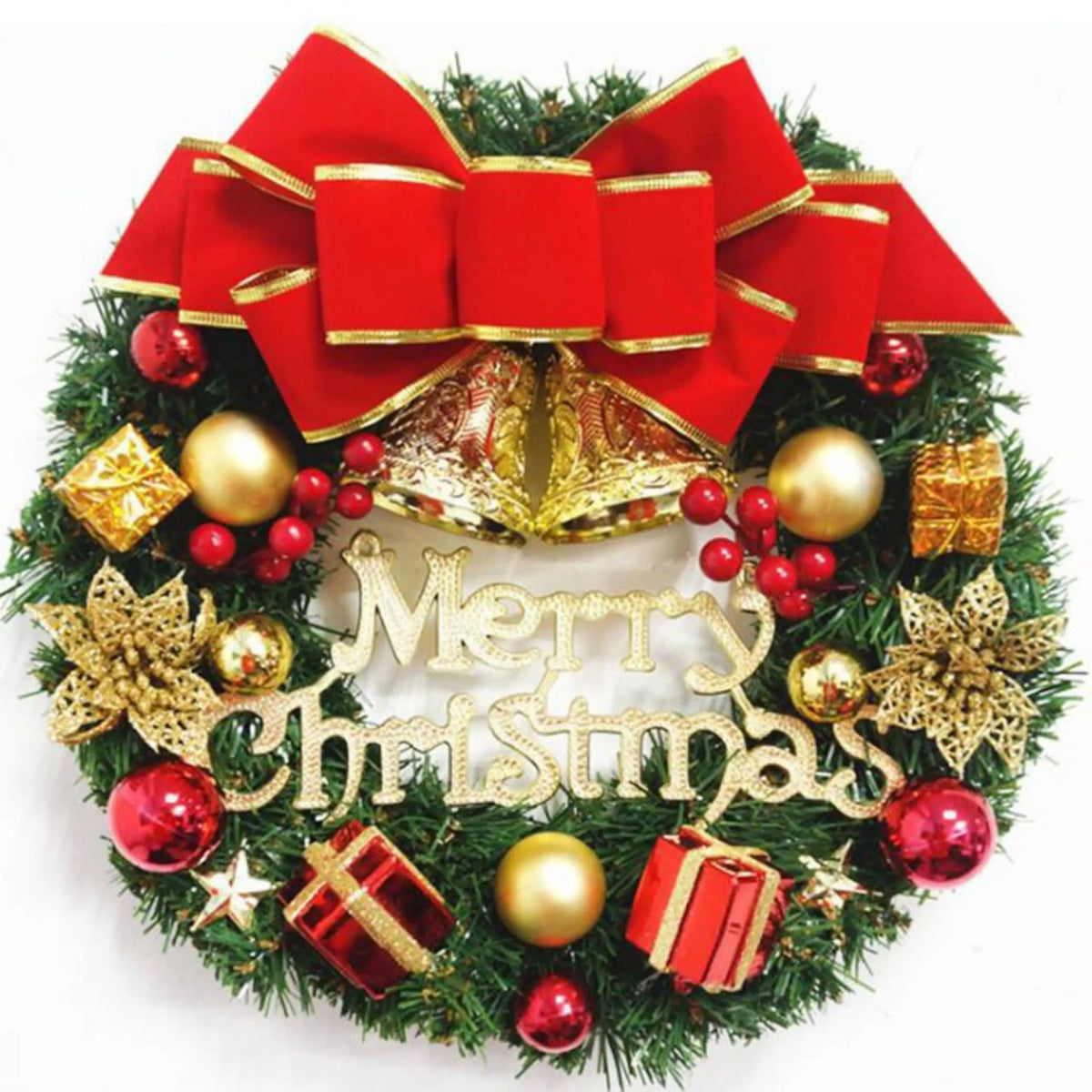 Decoração de natal artesanal simulação guirlanda de natal porta pendurado janela adereços requintado alta qualidade decoração para casa