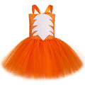 Traje de raposa para meninas laranja dos desenhos animados animal nick wilde tule tutu vestido da criança crianças halloween carnaval festa vestir-se roupas