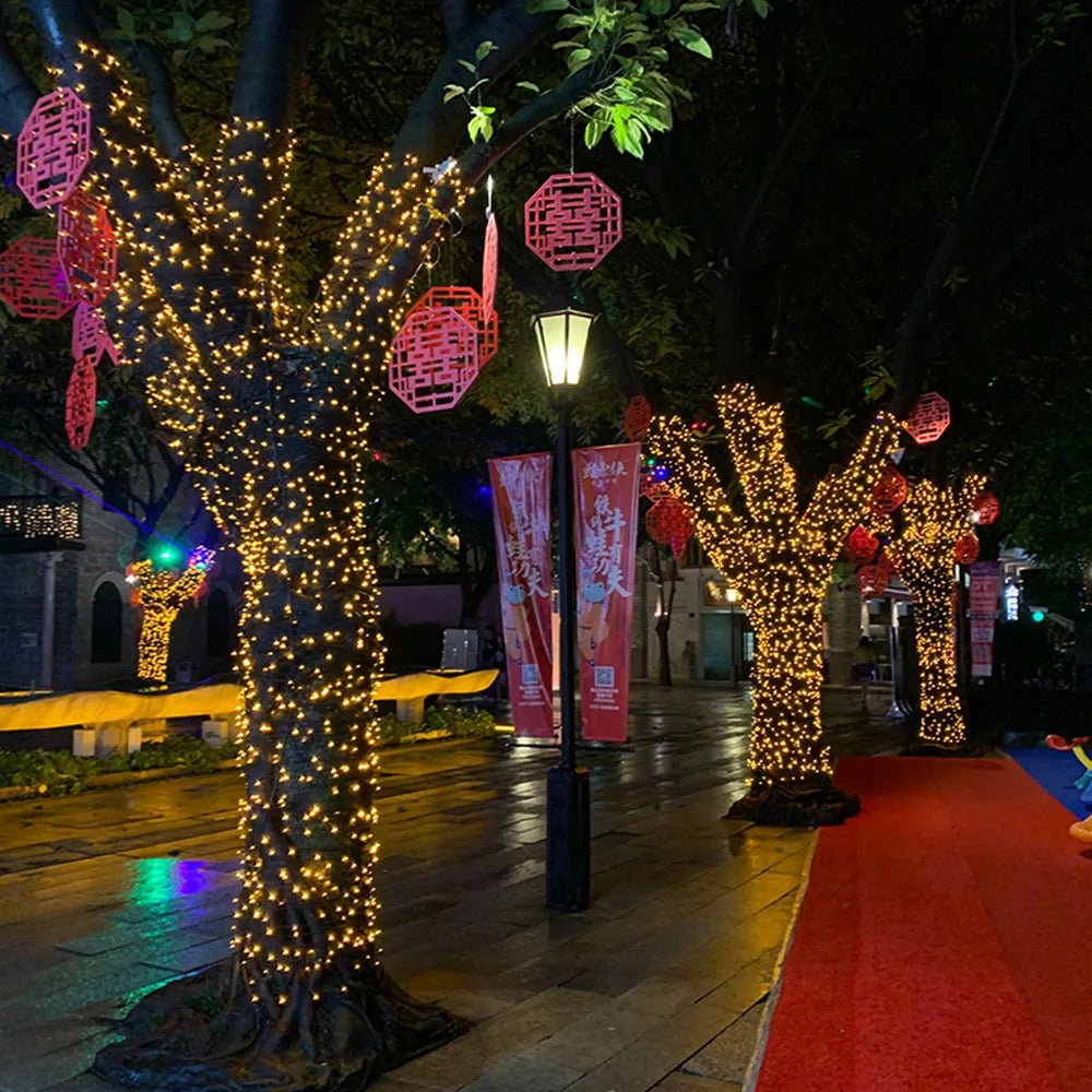 Luzes de natal 5m 10m 20m 30m 50m 100m led string luz de fadas 8 modos luzes de natal para festa de casamento luzes do feriado