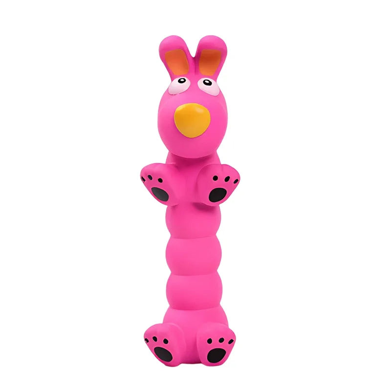 Brinquedo Interativo para Cães e Gatos, Coelho, Cabra e Alce que Gritam, Brinquedo de Animais de Desenho Animado para Cães, Brinquedo de Látex com Som para Mastigar e Treinar, Produtos para Animais de Estimação