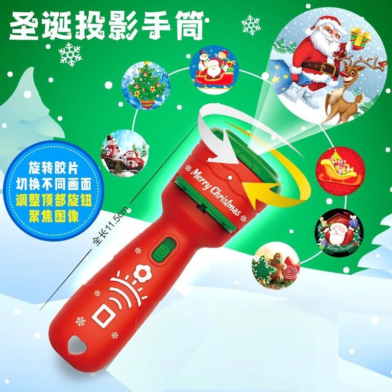 Luz de Natal com Projetor, Luz Noturna de Natal Alimentada por USB com Mais de 6 Padrões Festivos, Luminária de Árvore Flexível para Decoração de Festas - Kasa & Pet