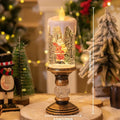 Crystal Snow Candles Lights para Decorações de Natal, Scene Layout, Holiday Gifts, Children's Birthday Gifts