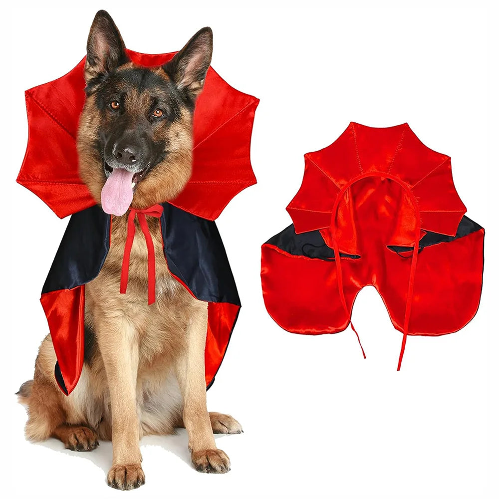 Halloween Vampire Cloak para Pet, Fantasias Cosplay para Cachorro Pequeno, Gato, Gatinho, Vestido de Cachorrinho, Roupas Kawaii, Acessórios para Gato, Bonito