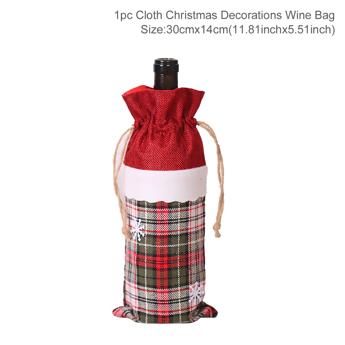 Natal garrafa de vinho capa feliz natal decorações para casa 2025 navidad noel natal ornamentos presente de natal feliz ano novo 2026