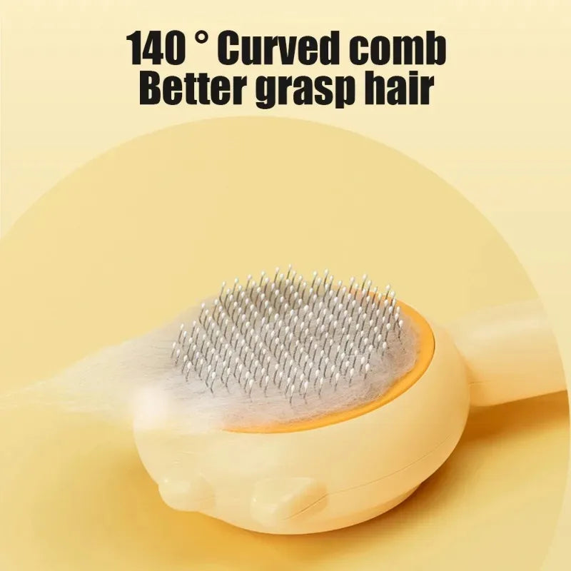 Escova Removedora de Pelos para Cães e Gatos, Escova de Limpeza Automática, Ferramenta de Massagem e Cuidados, Suprimentos para Cuidados com Cães