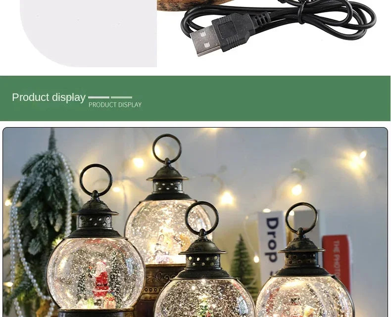 Luzes De Vento Caixas De Música, Bolas De Cristal, Árvore De Papai Noel, Enfeites, Presentes De Natal, Decorações De Carnaval, Vento