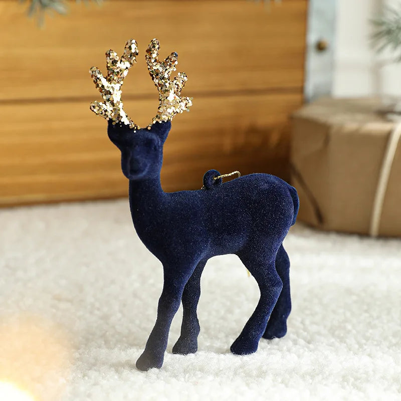 Enfeites de rena de Natal Decoração de atmosfera de Natal Decoração de casa