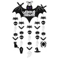 Halloween pendurado sinal festa decoração assustador bat porta cabide ornamentos fantasma festival casa decoração