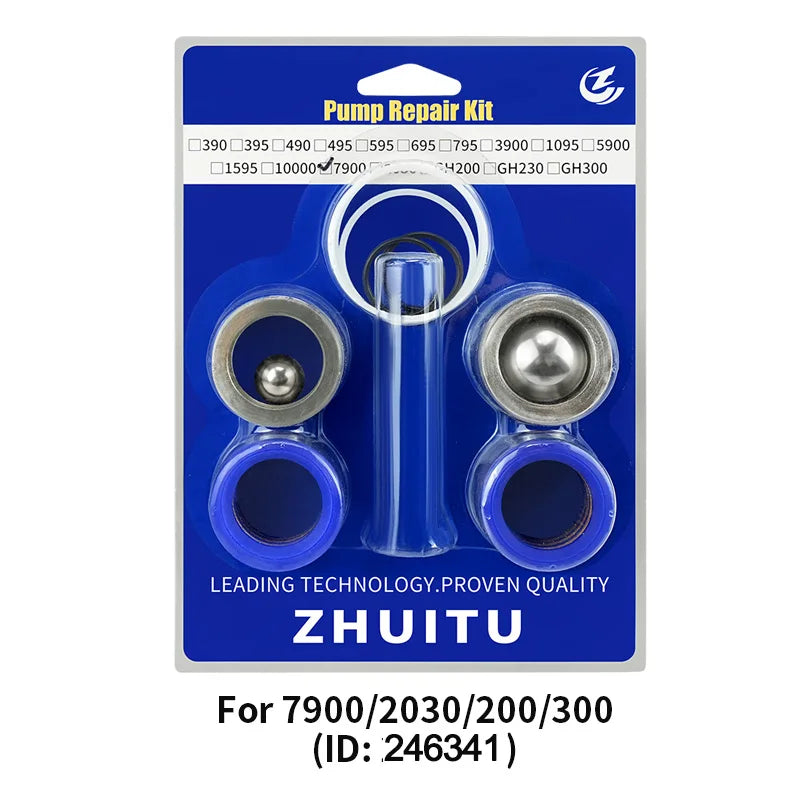 Kit de reparo de bomba de pulverizadores mal ventilados 244194 / 248212 / 287835 / 248213 / 246341   Haste do êmbolo da bomba do filtro da junta de vedação 395 695 960 833 1095