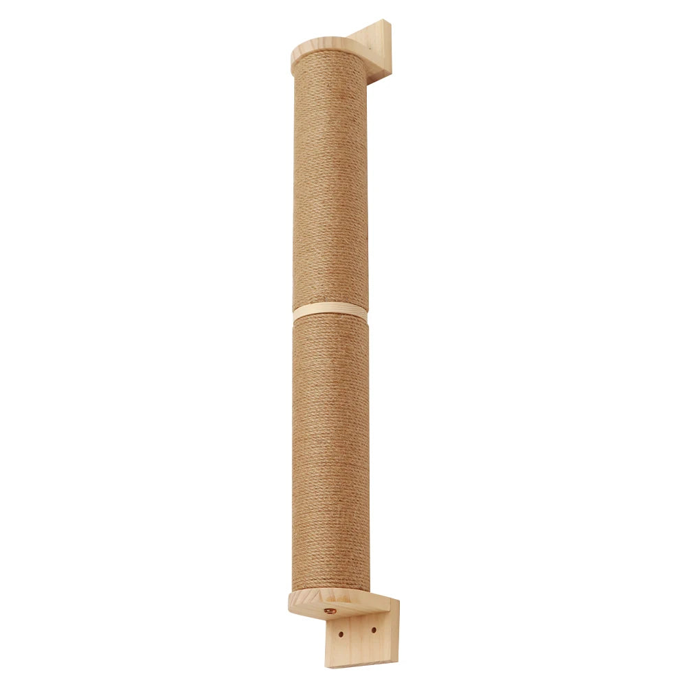 Pós de arranhar para gatos montado na parede, móveis de parede, árvore de madeira para gatos grandes, colunas mais grossas para multi-funções